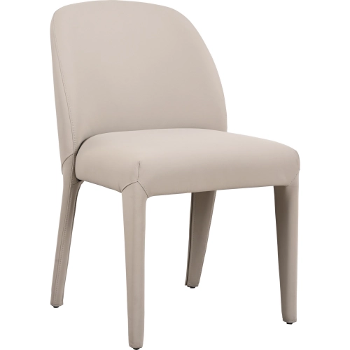 Hokkaido Dining Chair in Pigeon Neutral Leather (Set of 2)